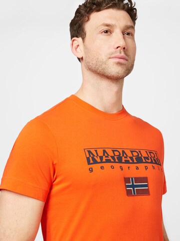 NAPAPIJRI Shirt 'AYAS' in Oranje