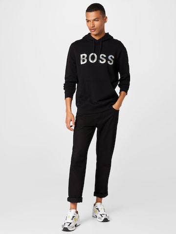 BOSS Orange Sweatshirt 'Sadok' in Schwarz