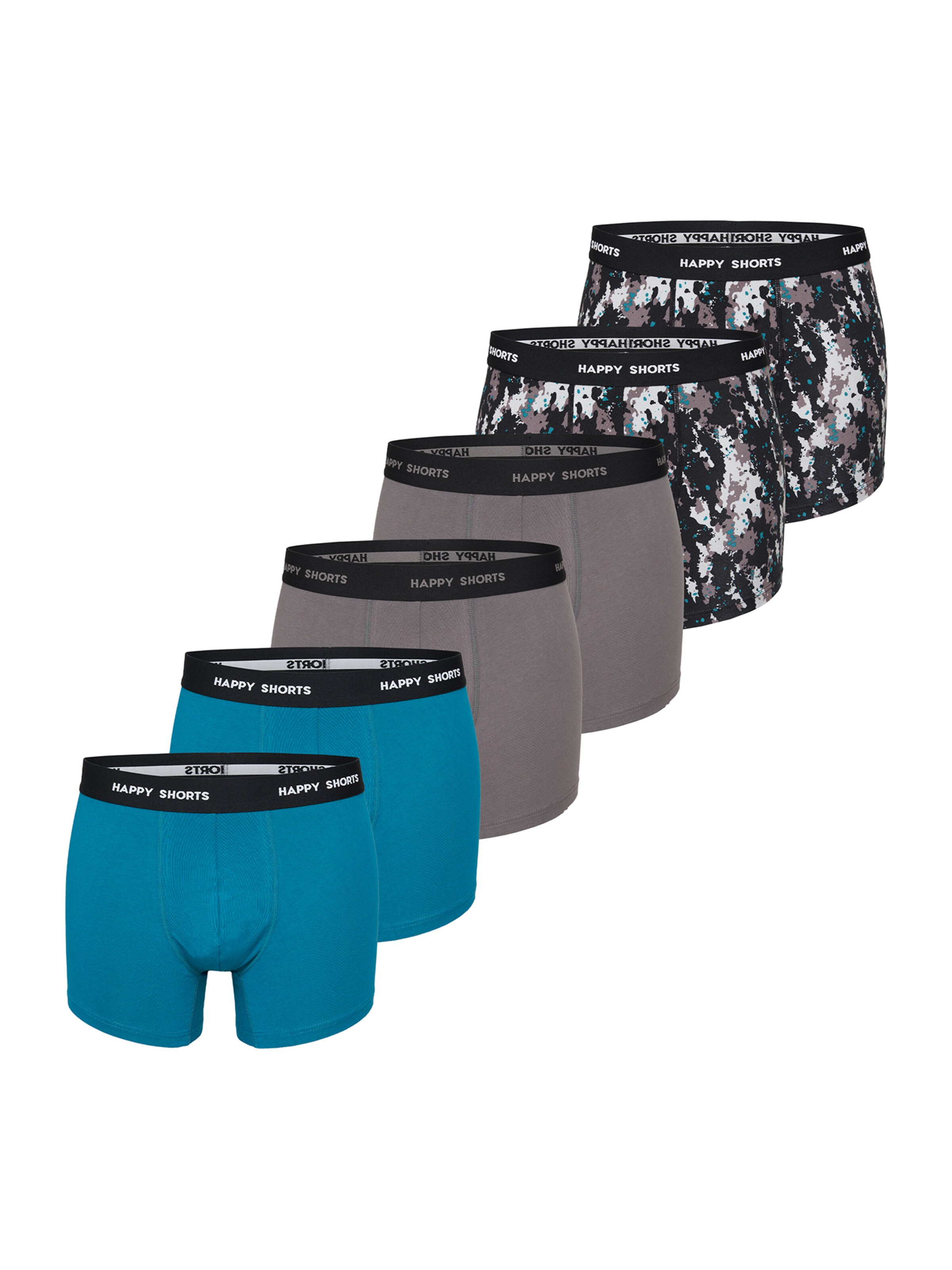 Boxers ' Jersey ' Happy Shorts en bleu : devant