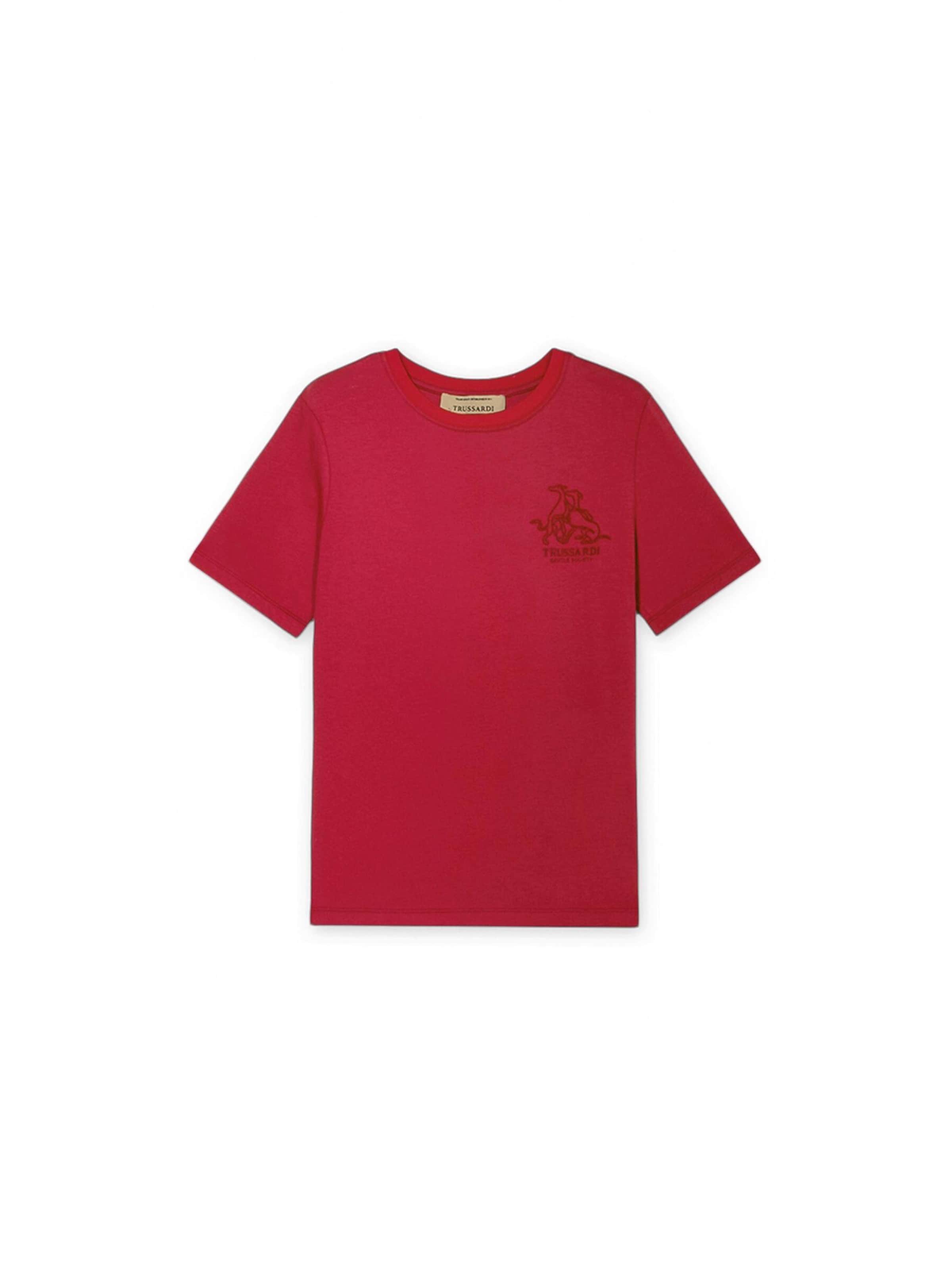 Trussardi - Camiseta en rojo: frente