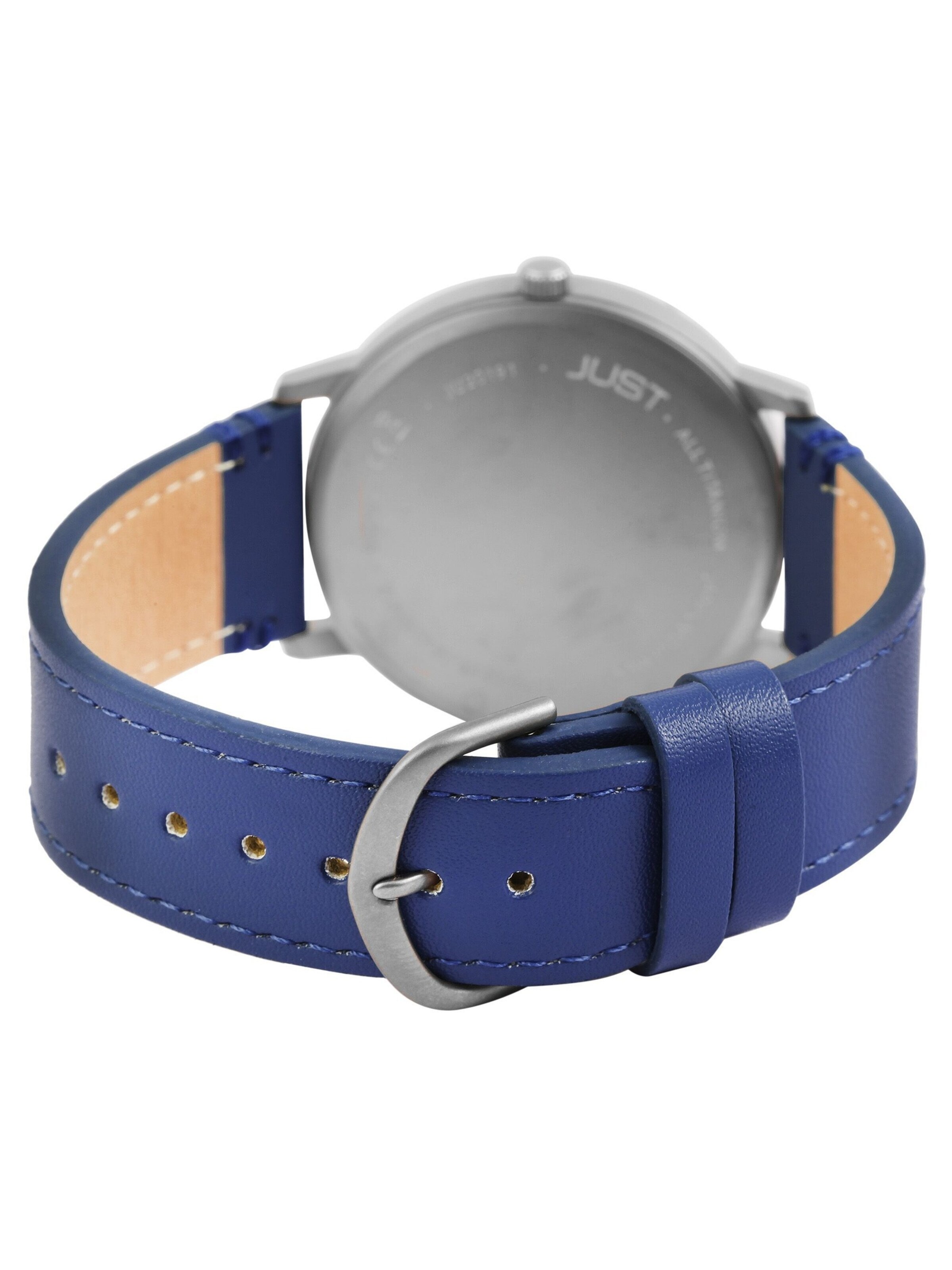 JUST Analog Watch 'Fanis, Datumsanzeige' in Blue