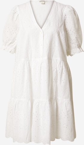Robe-chemise Monki en blanc : devant
