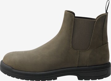 Pull&Bear Chelsea boots in Groen