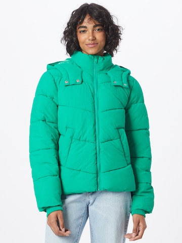 PIECES Zimní bunda 'Jamilla' – zelená: přední strana