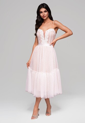 Ombre Avondjurk 'Valentina' in Wit