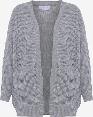 BLONDA Neuletakki värissä harmaa: etupuoli