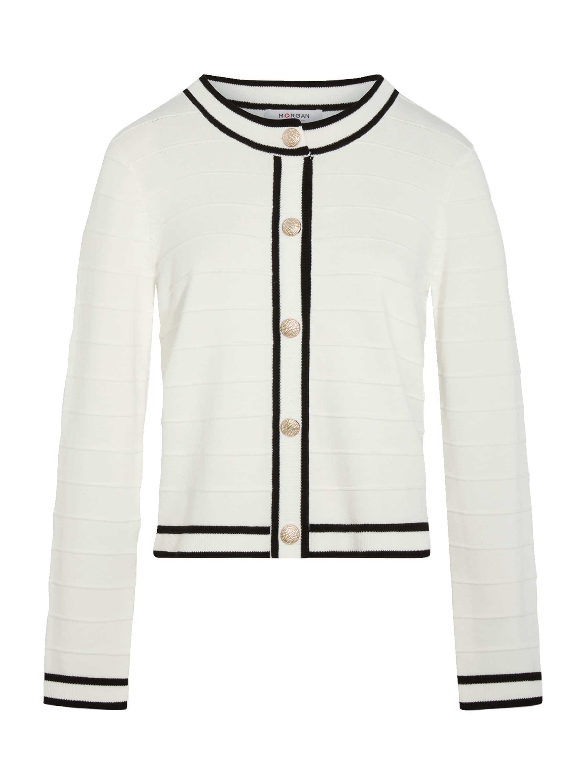 Morgan Cardigan '261-MLIO' en noir / blanc, Vue avec produit