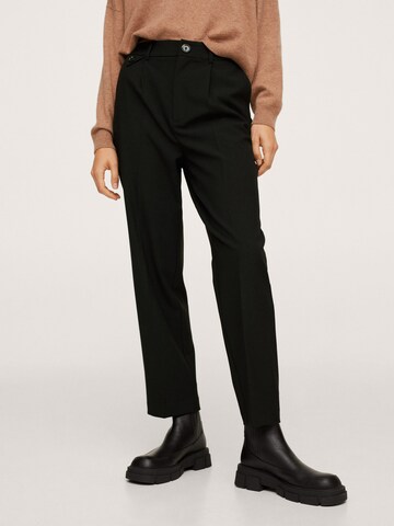 Regular Pantalon 'Alessia' MANGO en noir : devant