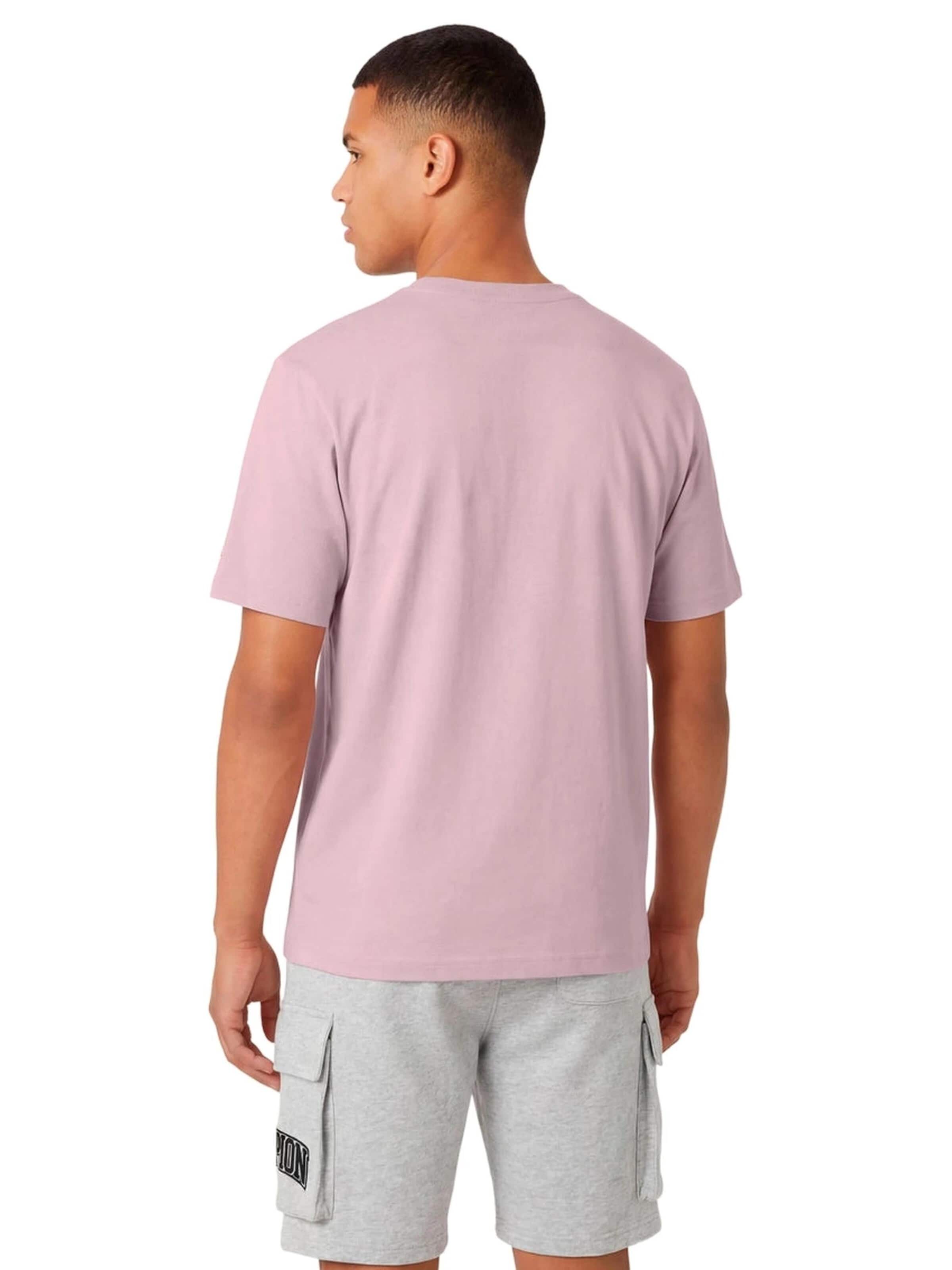 T-Shirt 'Camiseta champion rosa puff print crewneck tee' Champion -DO NOT USE- en rose