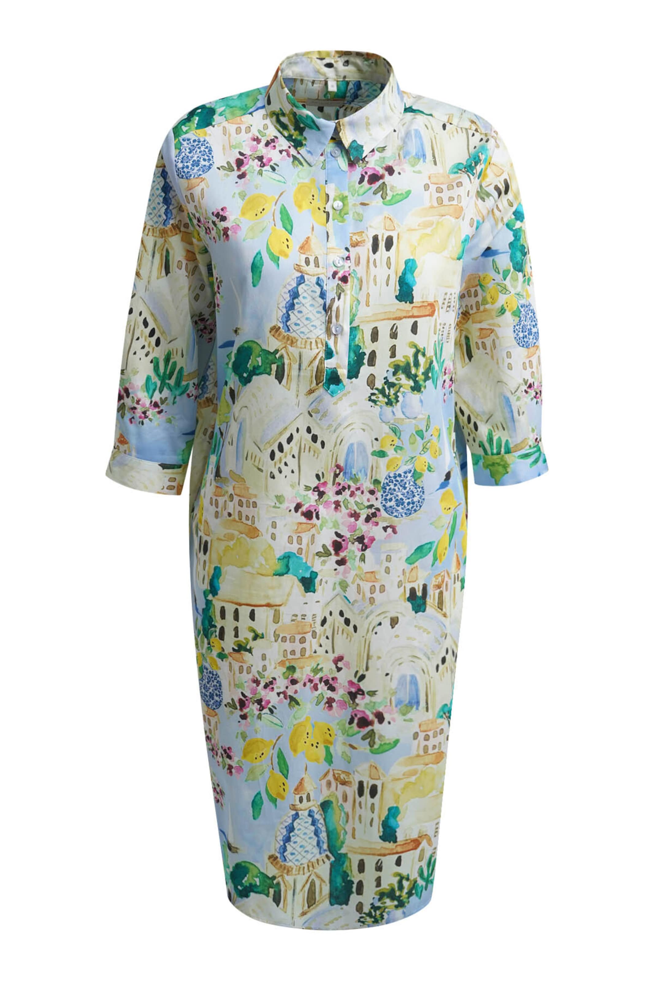 Milano Italy Summer Dress in Blue: front