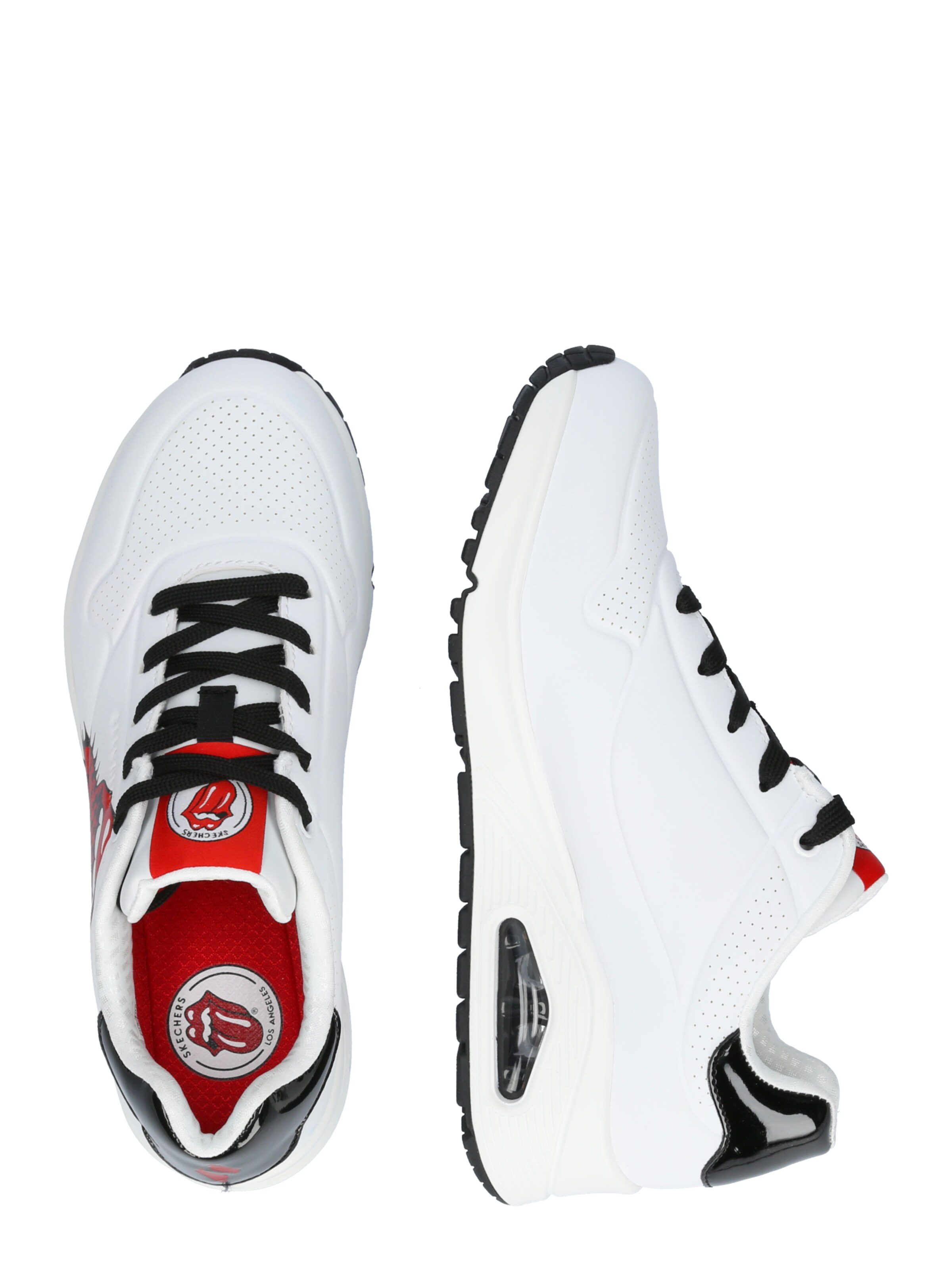 SKECHERS Platform trainers 'Rolling Stones Lick' in White