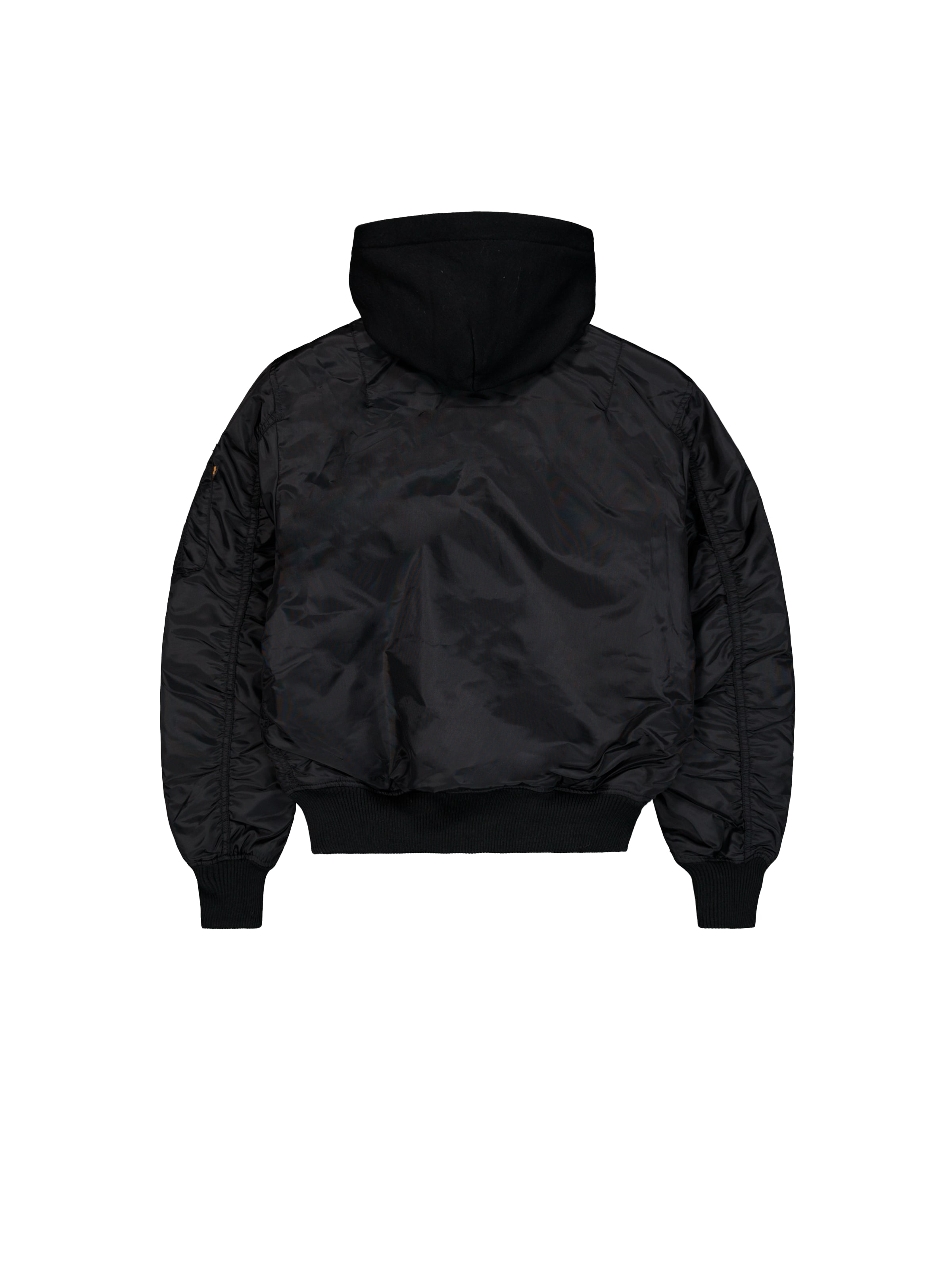 ALPHA INDUSTRIES Демисезонная куртка 'MA-1 TT Hood' в Черный