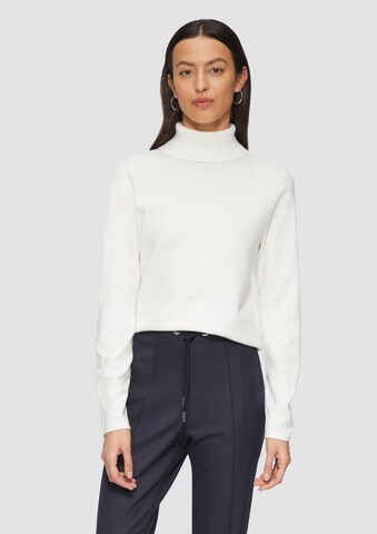 Pull-over s.Oliver BLACK LABEL en blanc : devant