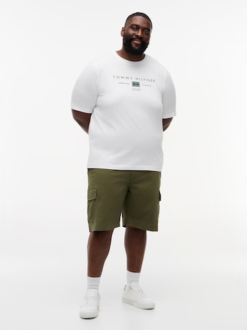 Tommy Hilfiger Big & Tall Shirt 'BRAND LOVE' in Wit