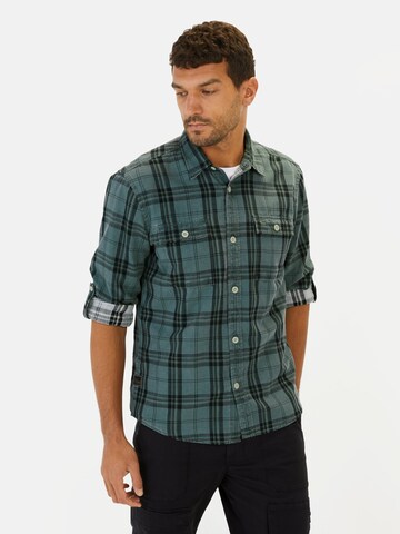 CAMEL ACTIVE Regular fit Button Up Shirt in Green: front