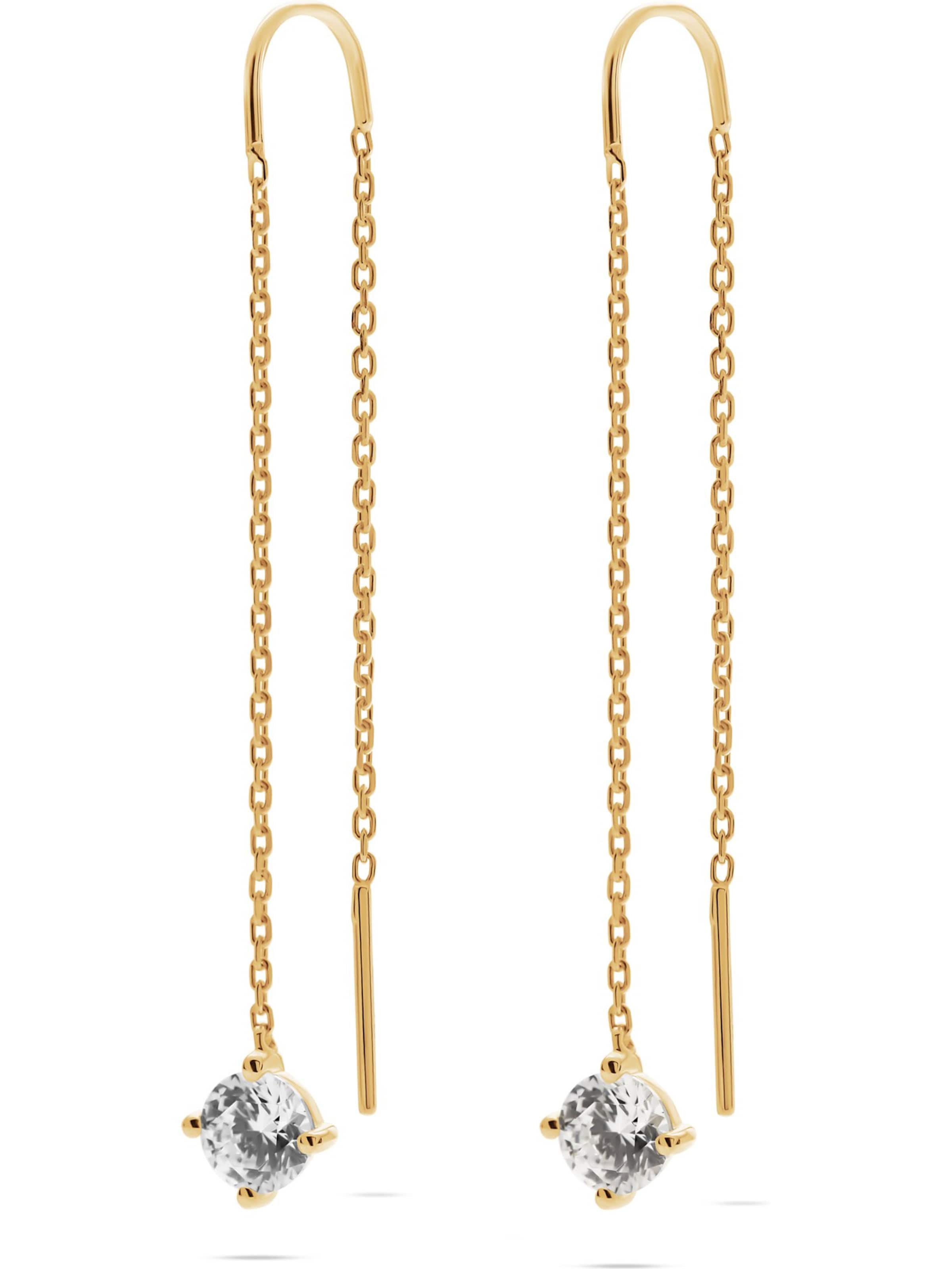 FAVS Earrings in Gold: front