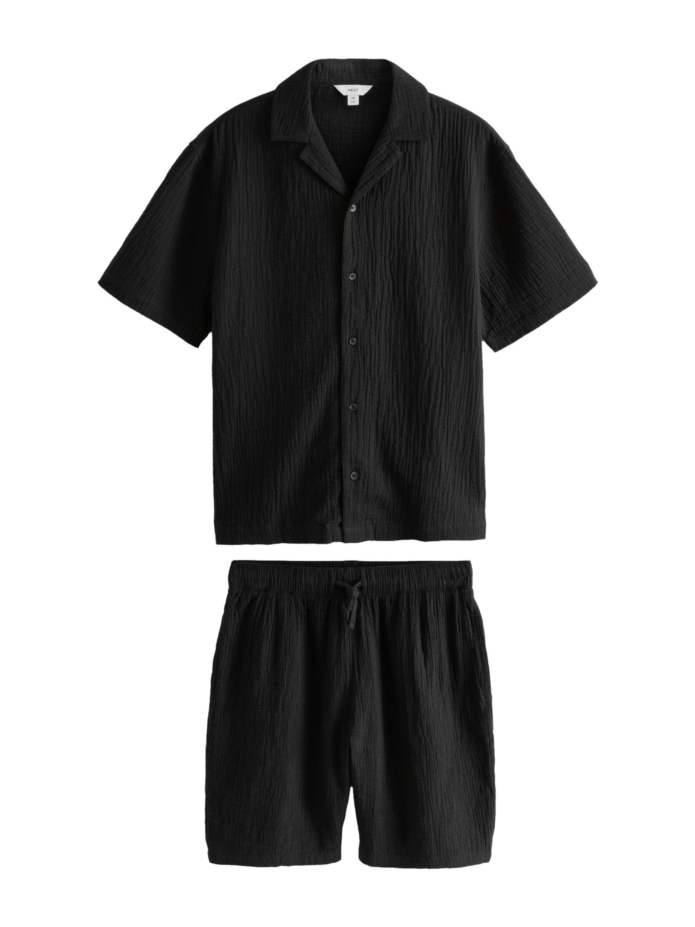 Next Pyjama kort in Zwart: voorkant