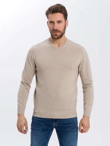Cross Jeans Sweater '34229' in Beige: front