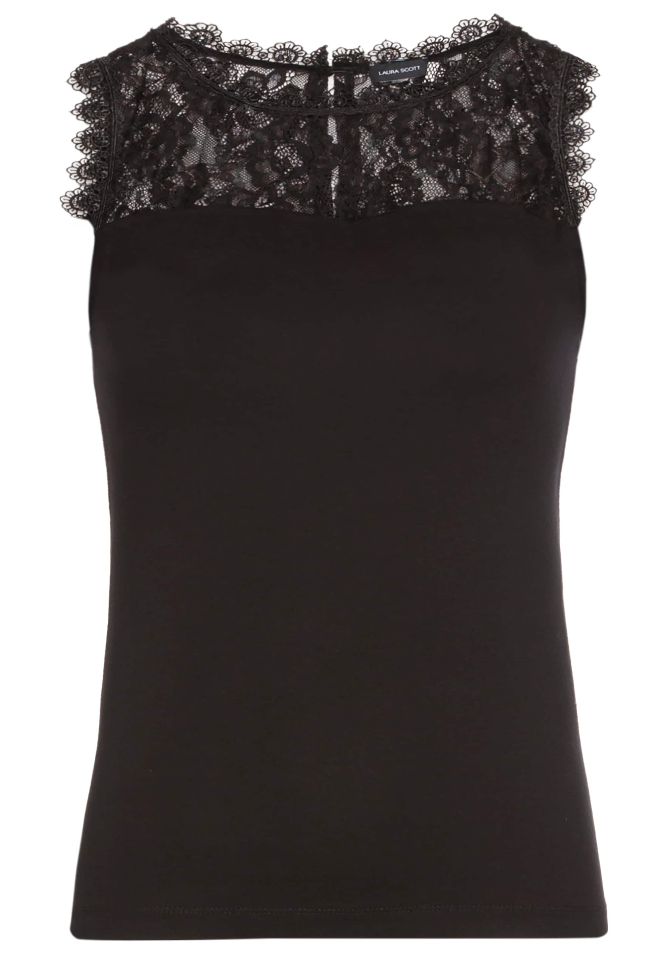 LAURA SCOTT Top in Black: front