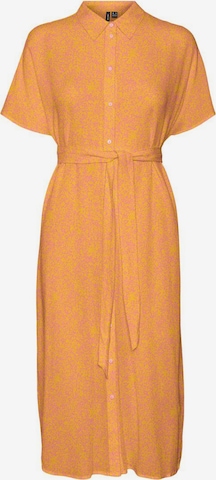 Robe-chemise VERO MODA en orange : devant