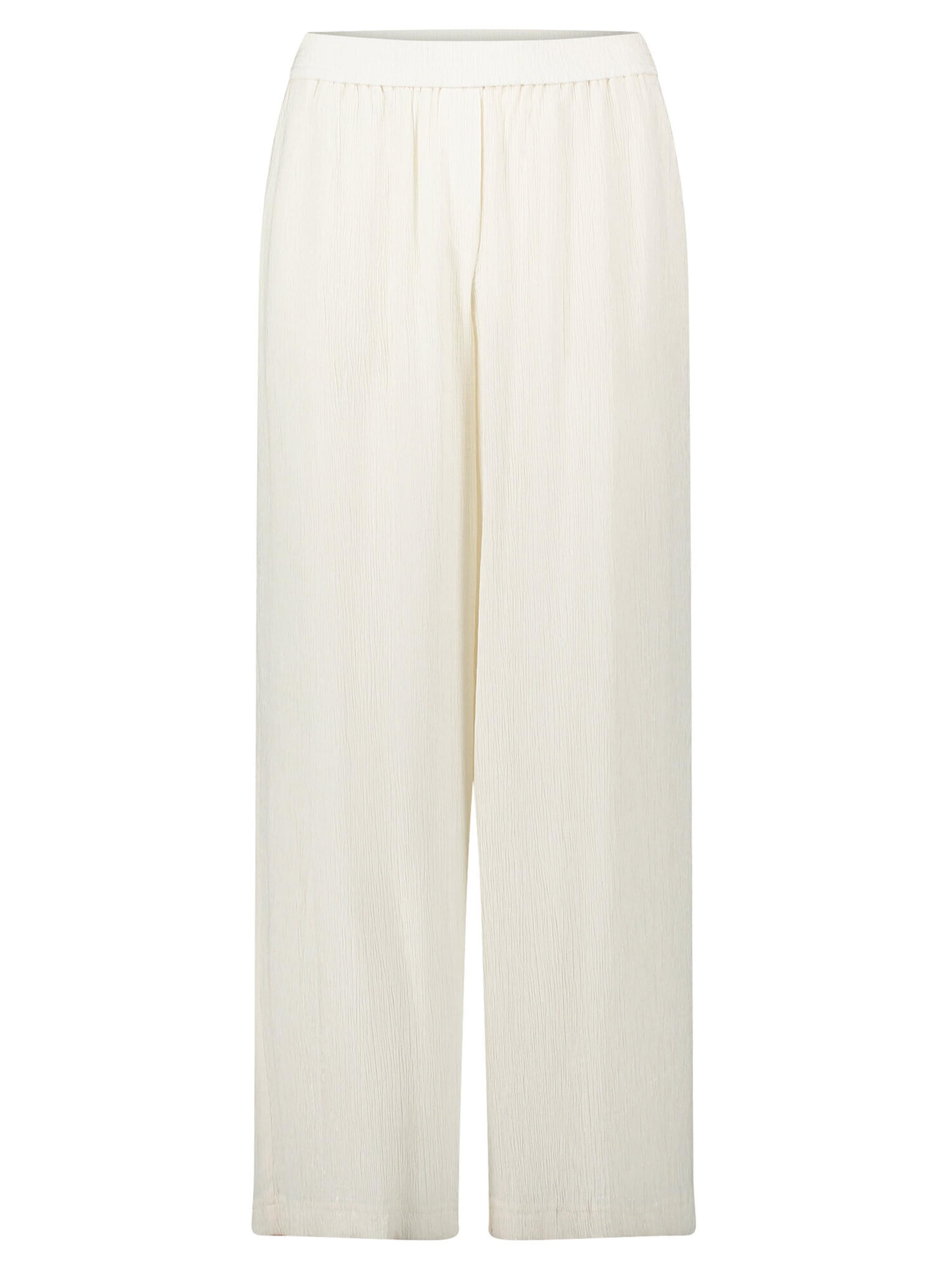 Coupe slim Pantalon Betty & Co en blanc : devant