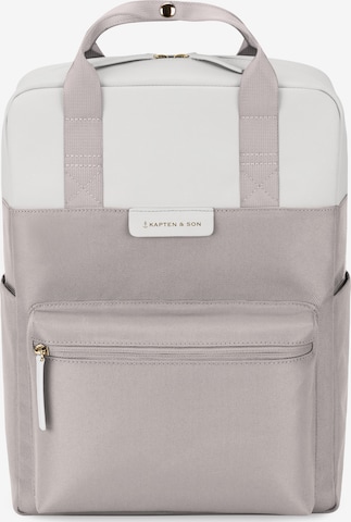 Kapten & Son Backpack 'Bergen Muted Clay Sprinkled' in Beige: front