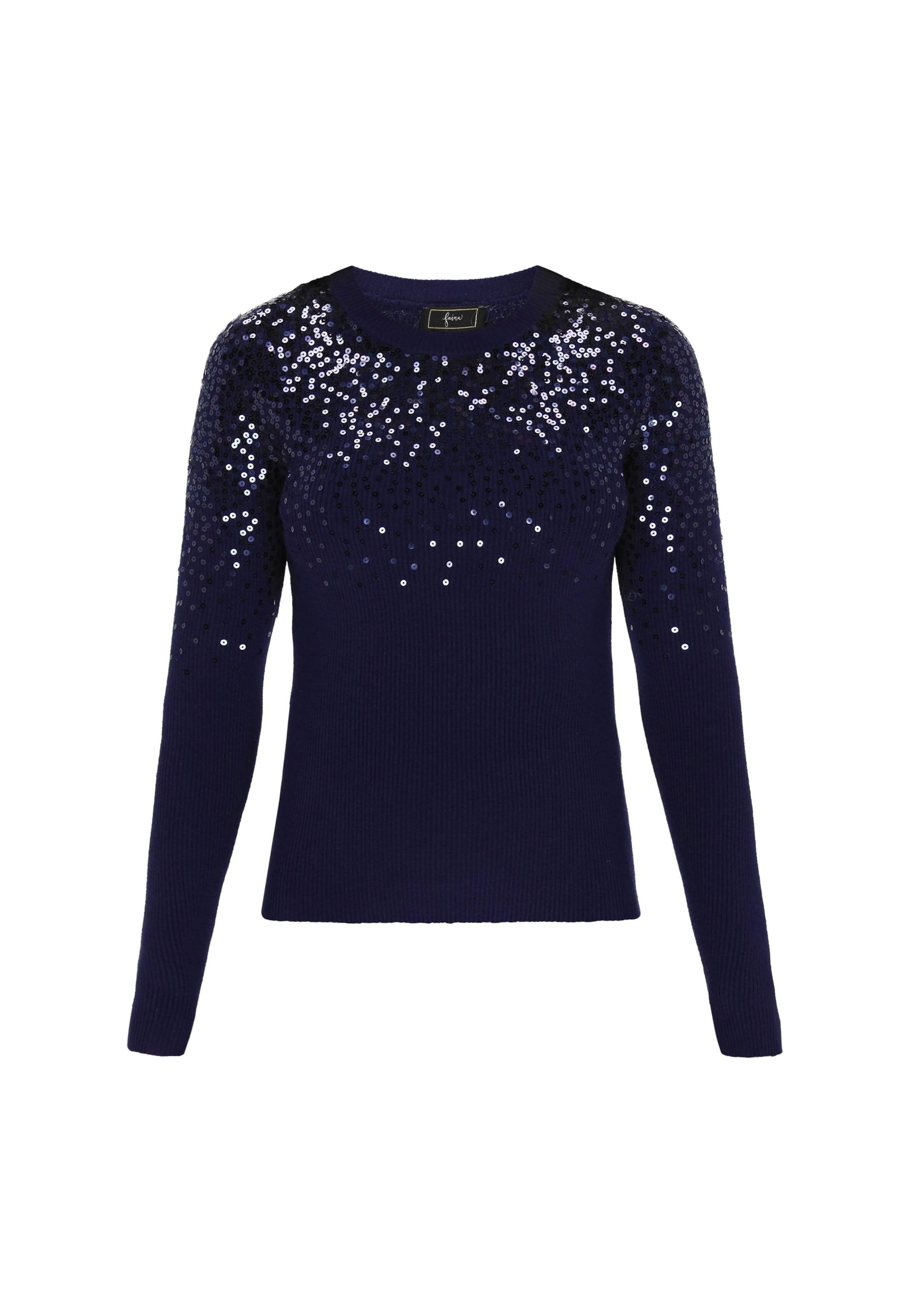 faina Пуловер в синьо: отпред