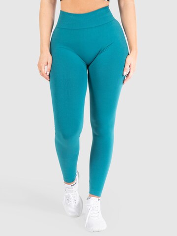 Smilodox Skinny Leggings 'Slayton Scrunch' in Blue: front