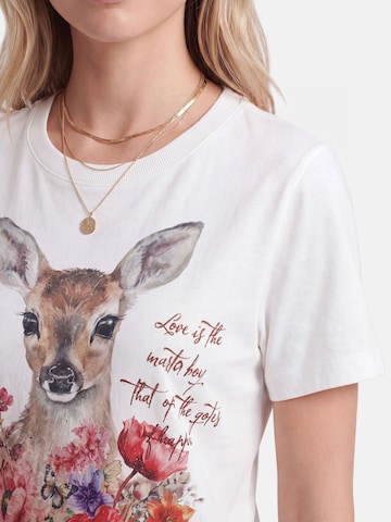 T-shirt 'Deer Love' PRINCESS GOES HOLLYWOOD en blanc