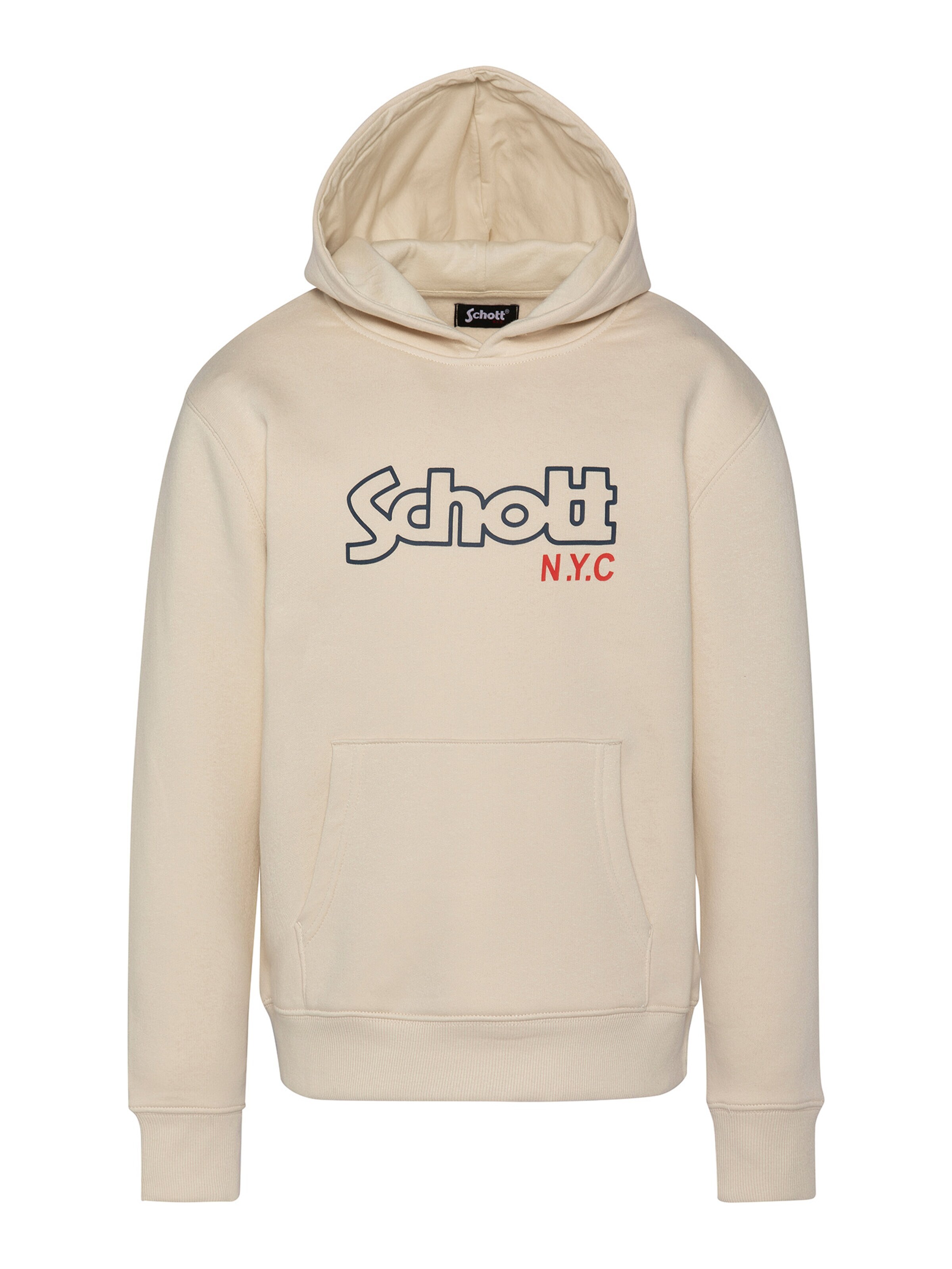 Sweat Schott NYC en beige : devant