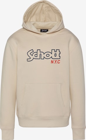 Sweat Schott NYC en beige : devant