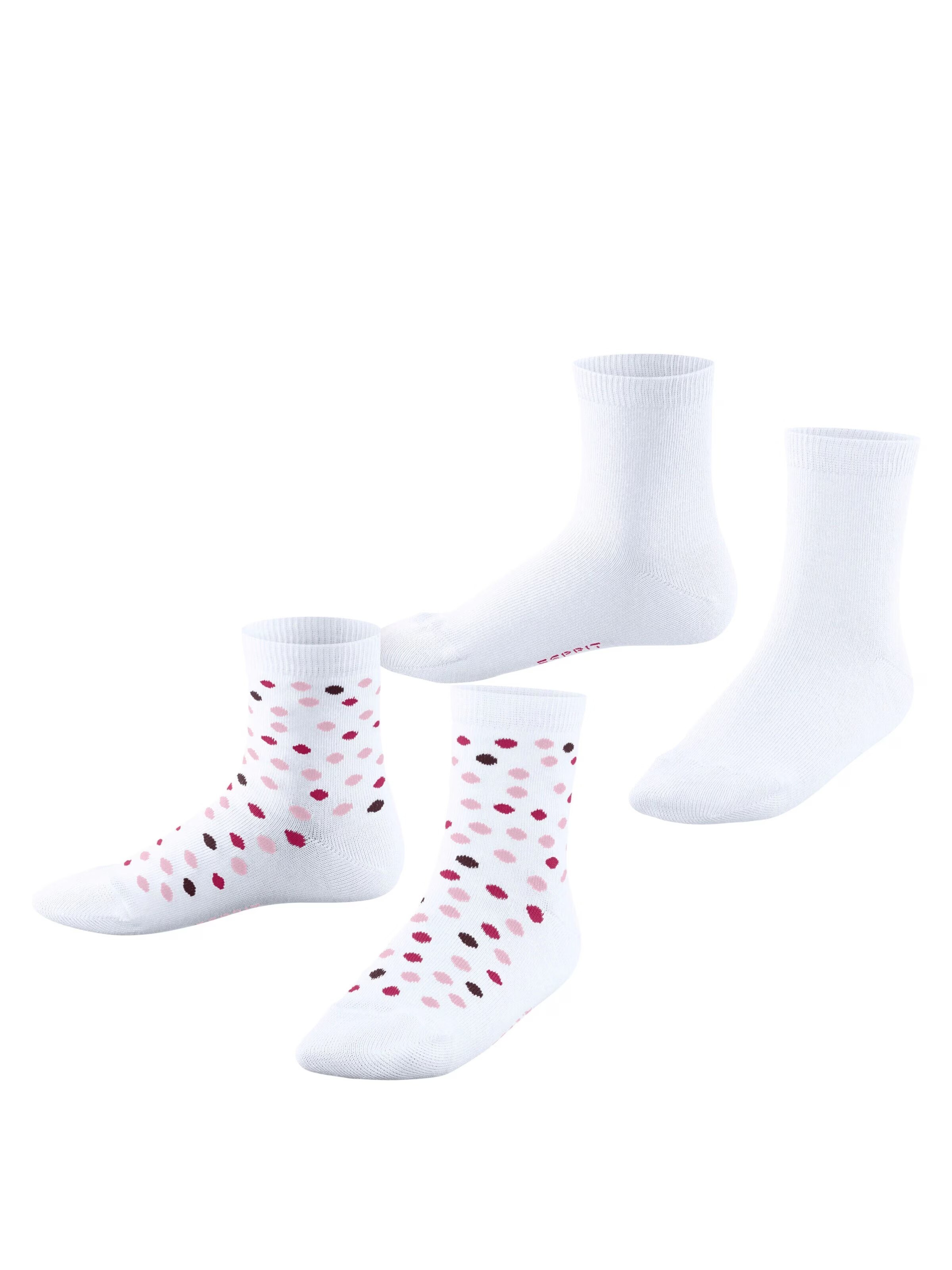 ESPRIT Socks 'Happy Dot 2-Pack' in White