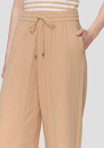 QS Wide Leg Hose in Beige