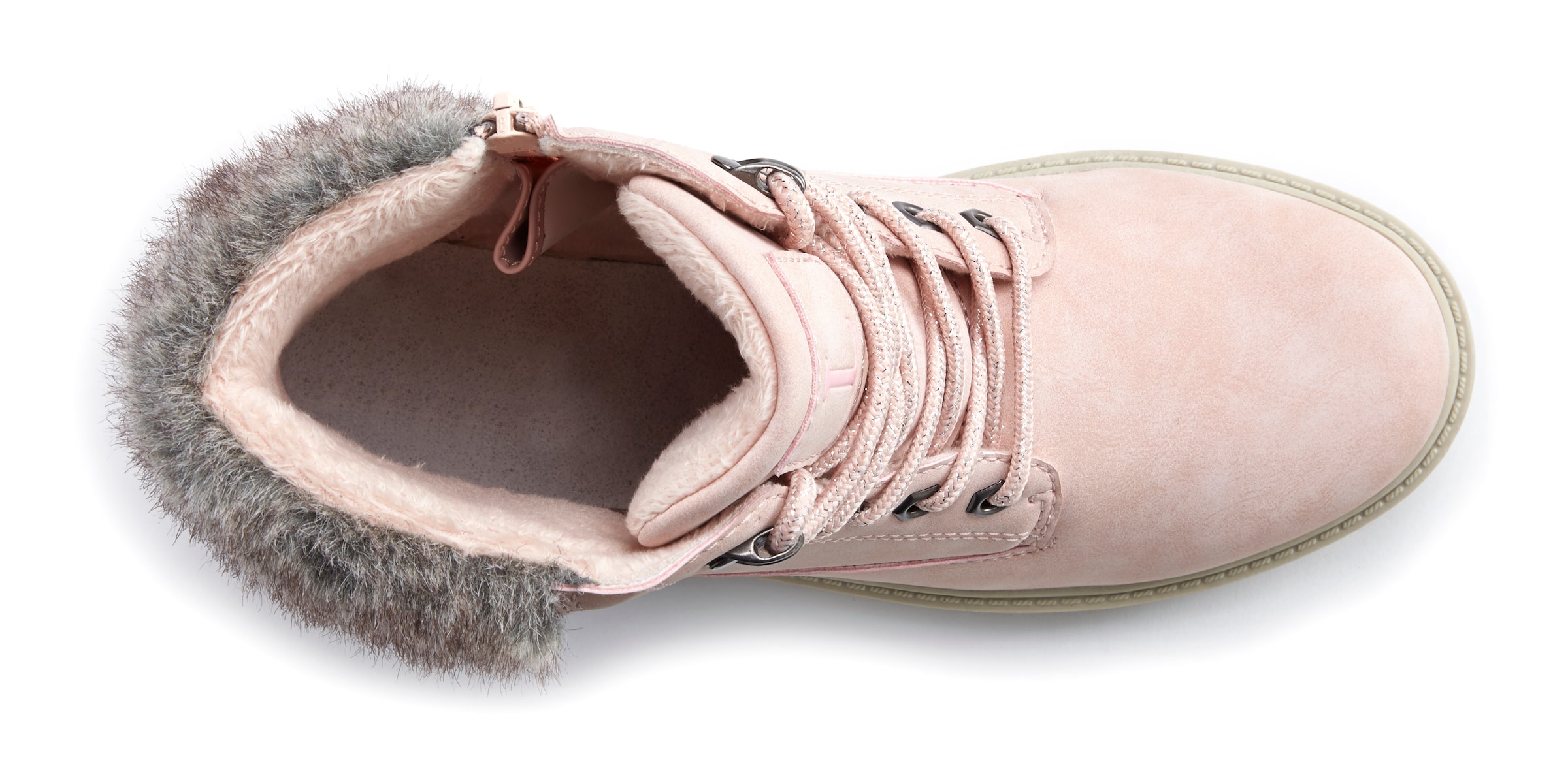 LASCANA Μποτάκι με κορδόνια σε ροζ