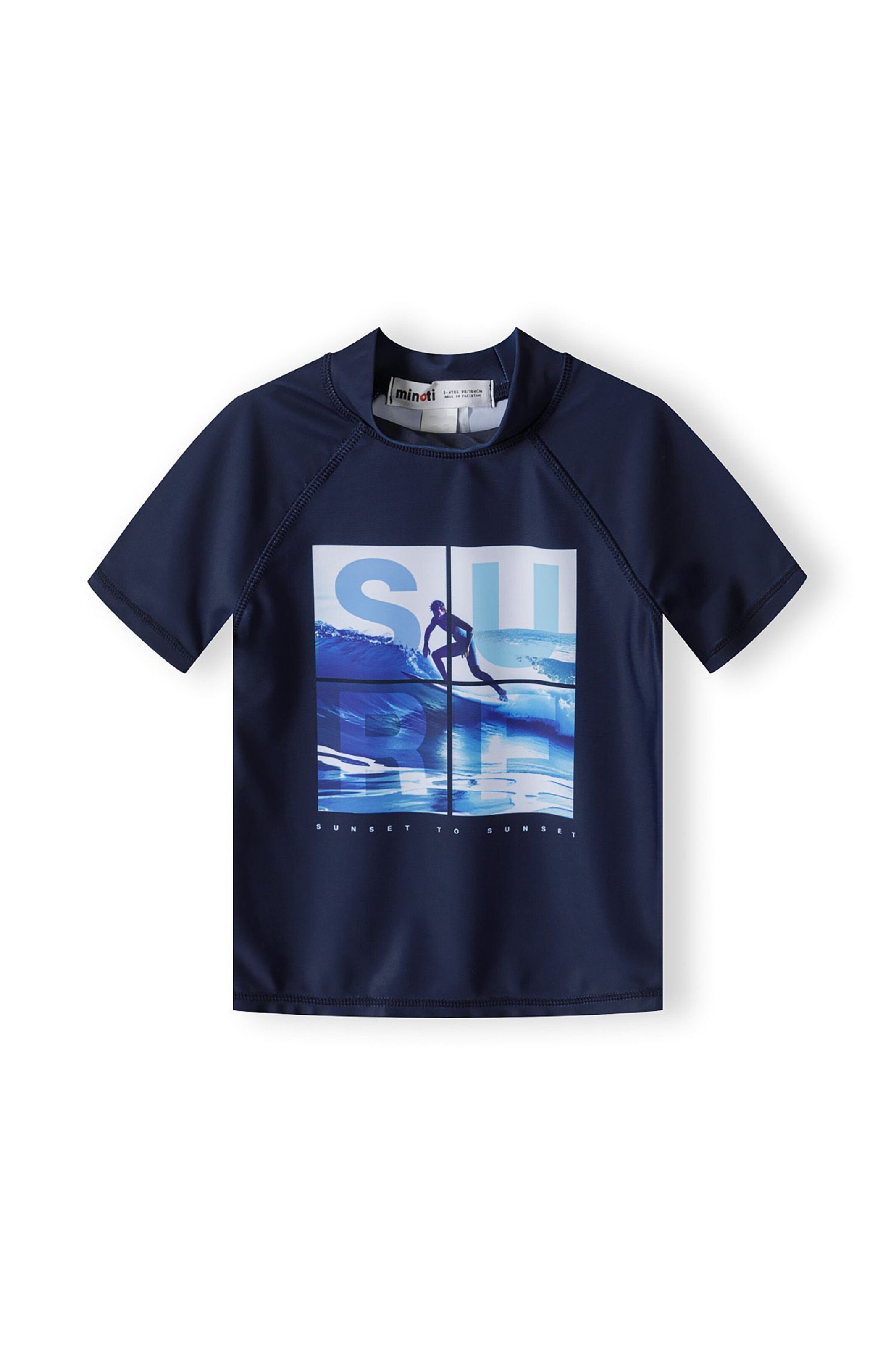 MINOTI Μπλουζάκι σε μπλε: μπροστά