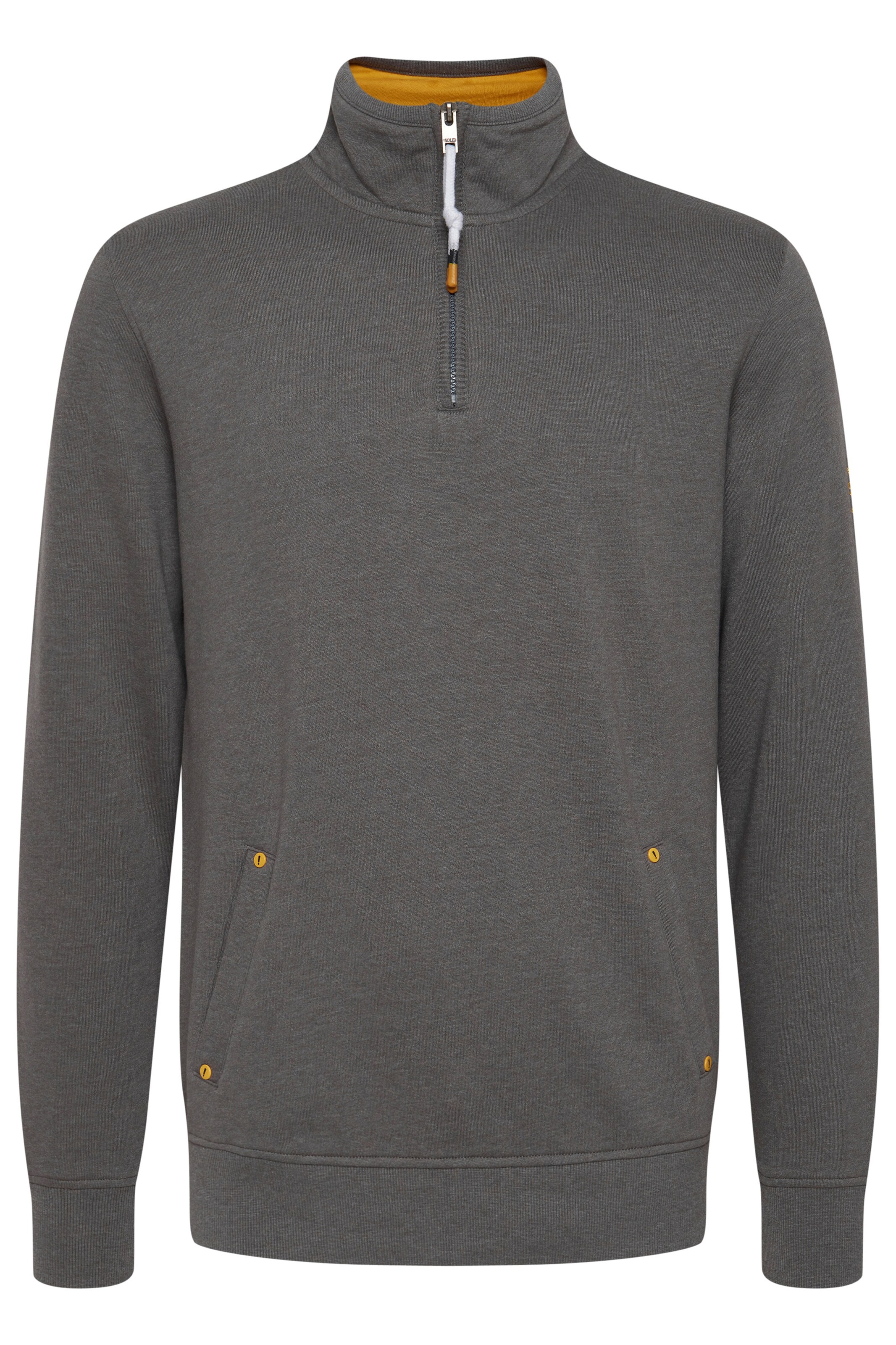 !Solid Sweatshirt in Grau: Vorderseite