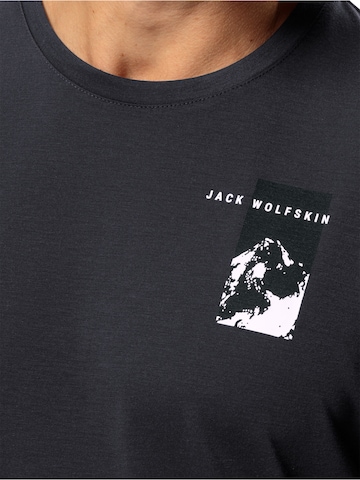 JACK WOLFSKIN - Camisa funcionais 'VONNAN' em preto