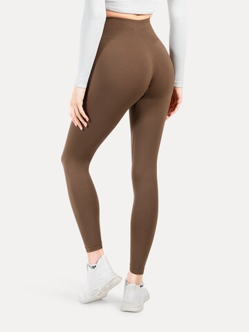 Effilé Leggings ' Fenja ' Smilodox en marron