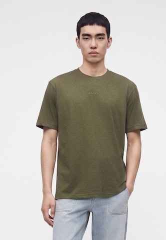 BOSS Shirt in Groen: voorkant