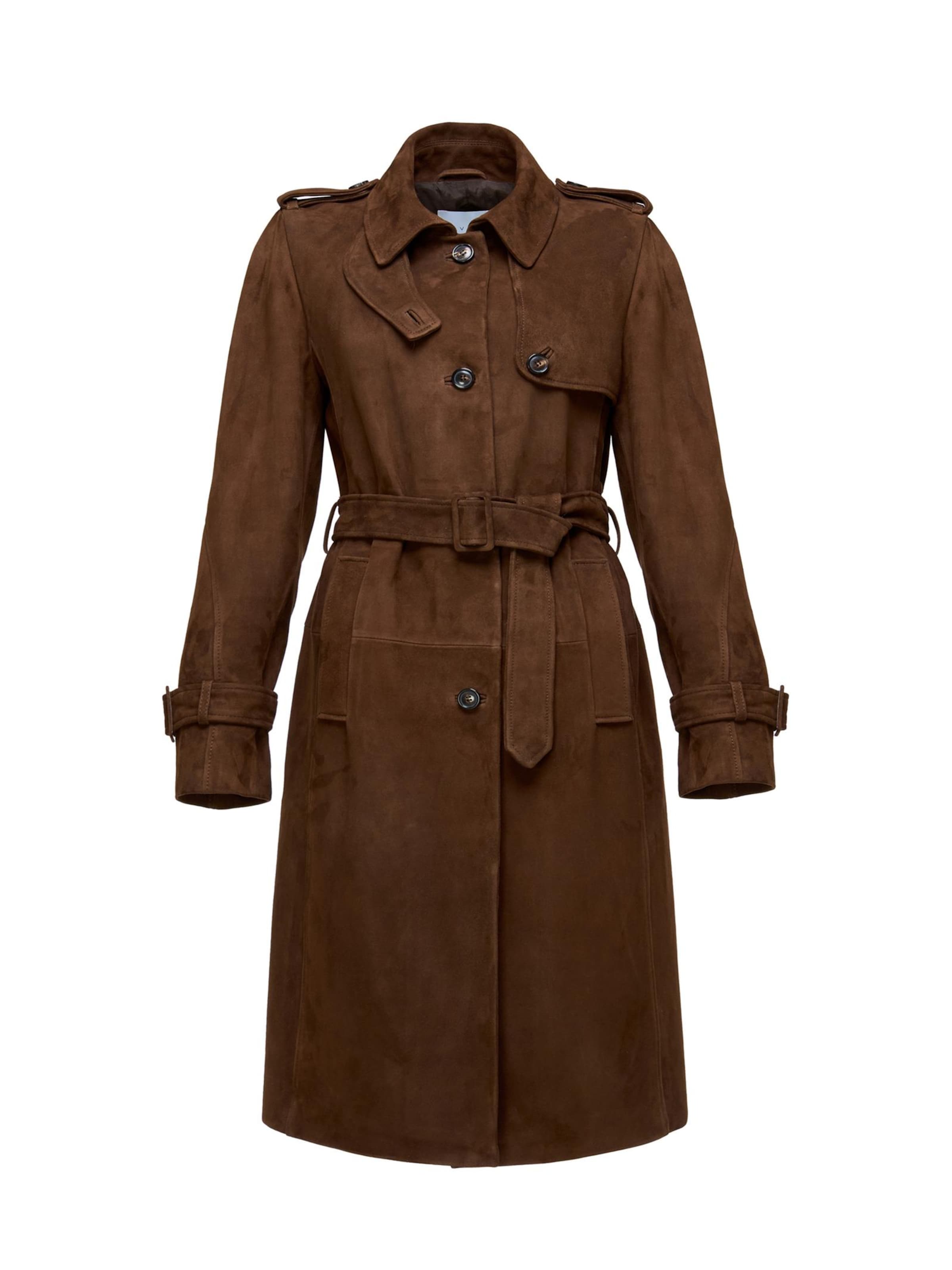 V S P Vinterfrakke 'Helena' i brun: forside