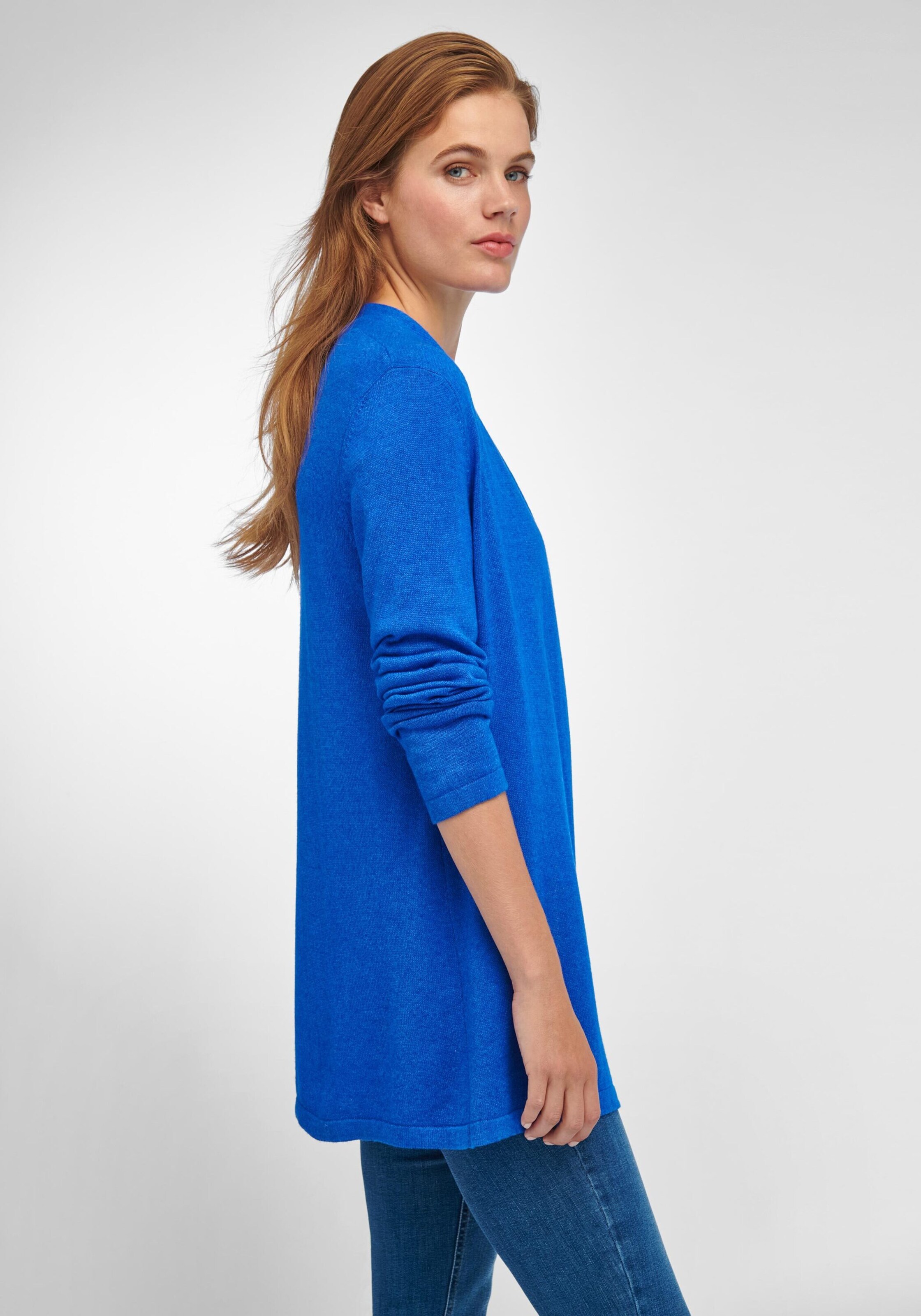 Frauen Große Größen Peter Hahn Strickjacke 'Caro' in Royalblau - CZ10762 Frauen Große Größen Peter Hahn Strickjacke 'Caro' in Royalblau - CZ10762