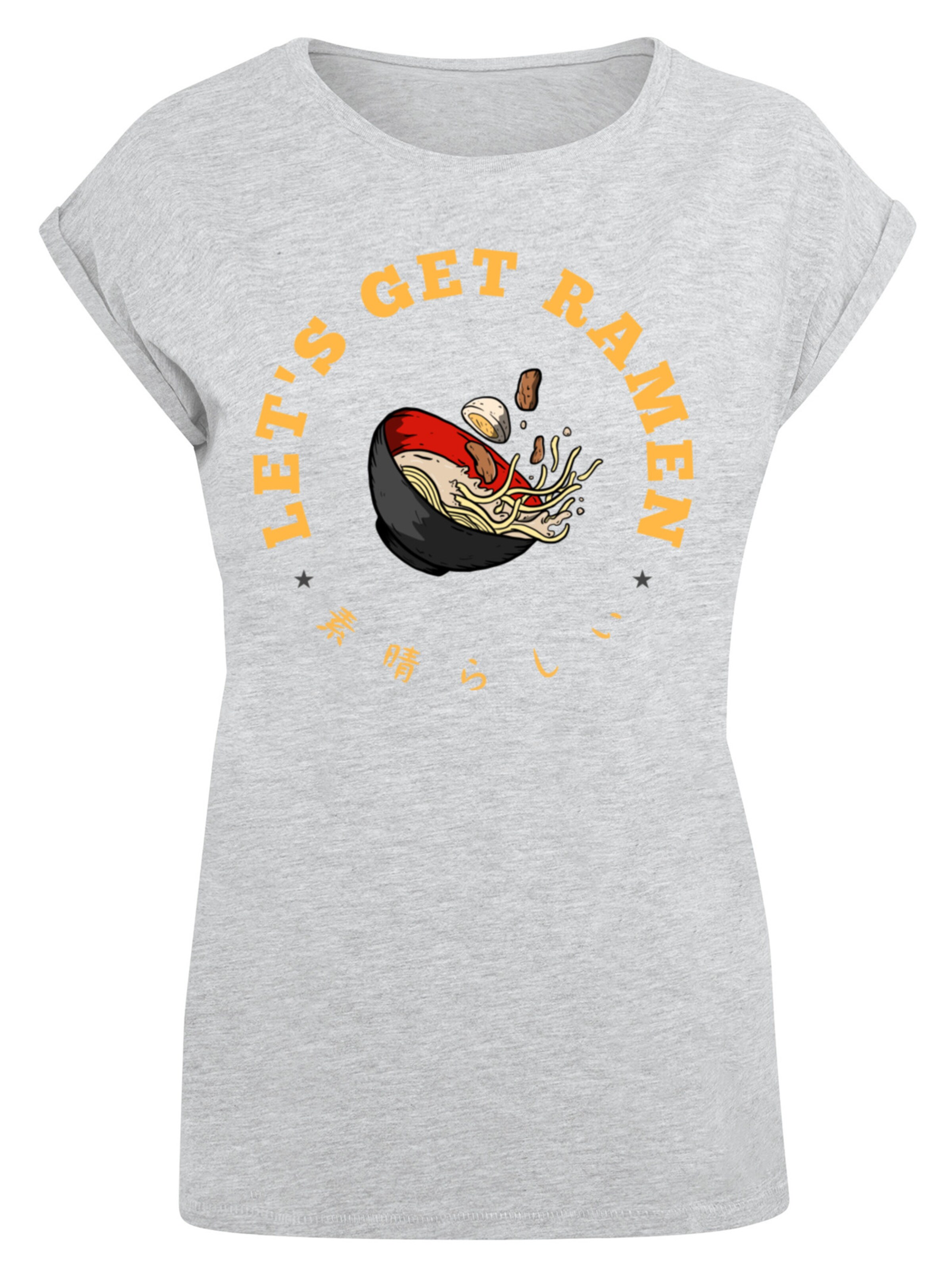 F4NT4STIC Shirt 'Lets get Ramen' in Grey: front