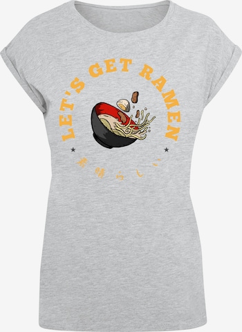 F4NT4STIC Shirt 'Lets get Ramen' in Grey: front