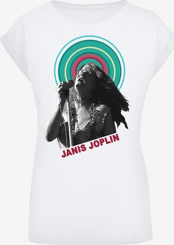 F4NT4STIC T-Shirt 'Janis Joplin' in Weiß: Vorderseite