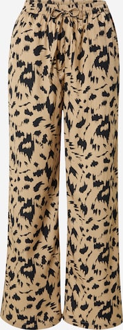 PIECES Loosefit Broek 'LUNA' in Beige: voorkant