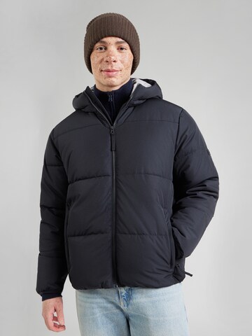 HOLLISTERZimska jakna - crna boja: prednji dio