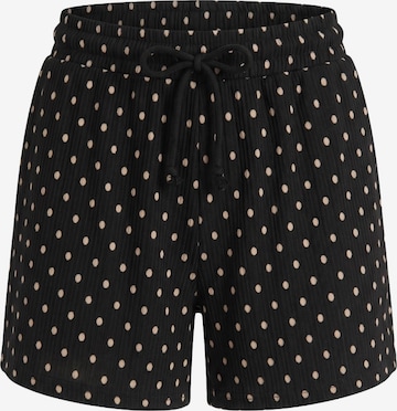 Alexa Dash Regular Trousers in Black: front