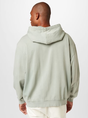 WEEKDAY Zip-Up Hoodie 'Eric' in Green