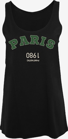 F4NT4STIC Top 'Paris 1980' in Zwart: voorkant