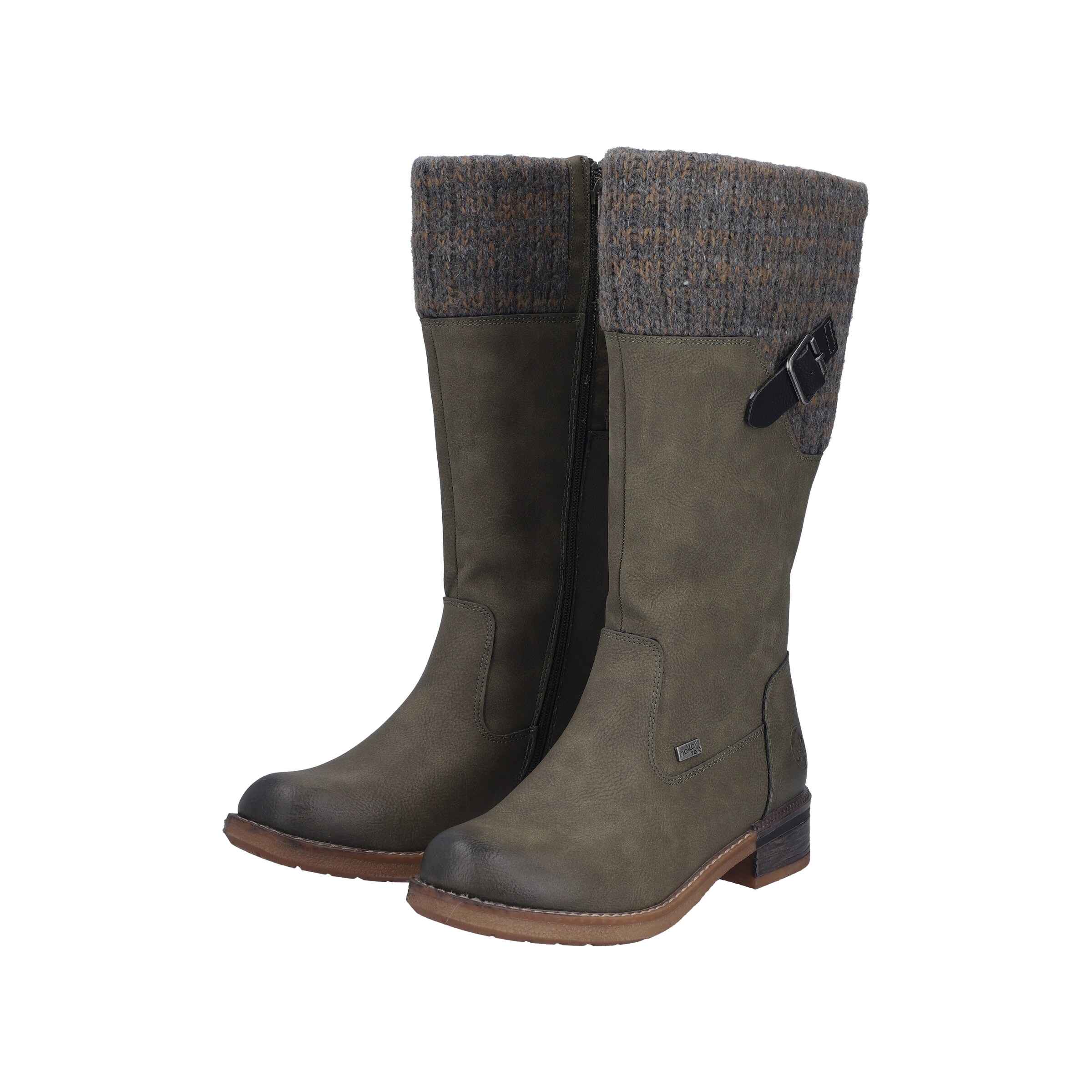 Bottes Rieker en vert